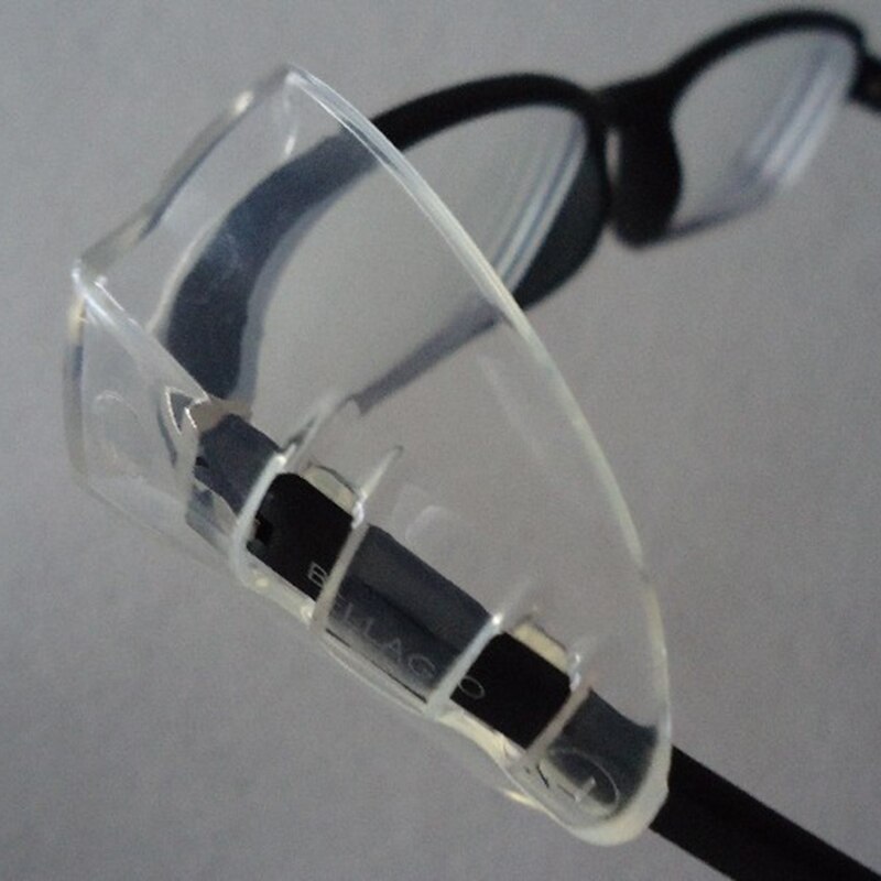 1 Pair Glasses Side Shields TPU Clear Glasses Protective Covers Flap Side Protector for 17mm Glasses Frame