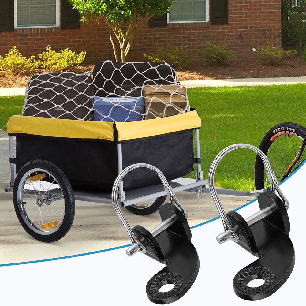 Bike Trailer Coupler Attachment Trailer Steel Hitch With Buckle Trailer Coupler Bicycle Bike Accessories Easy To Install Compact