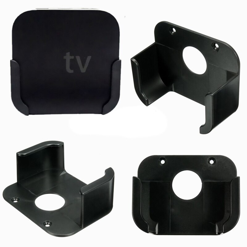 Media Player TV Bracket Stand Black Wall Mount Bracket Holder Case Fit Voor Apple TV 4 4th Gen Media Player TV Box