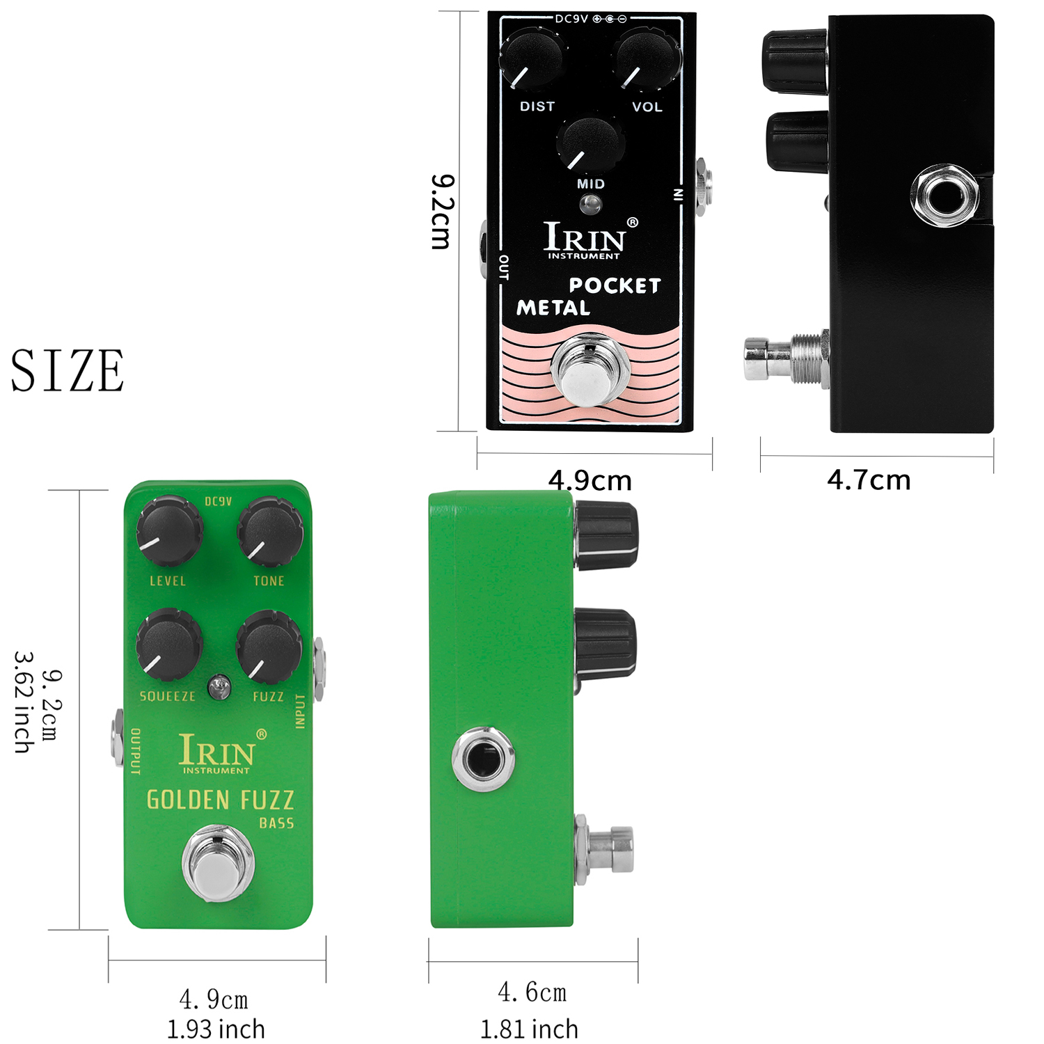 Effectpedaal voor elektrische gitaar RS/RF-serie Gitaarpedaal ABY/Noise Gate/BBD Flanger/Dyna Comp/Talent Octave/Golden Fuzz