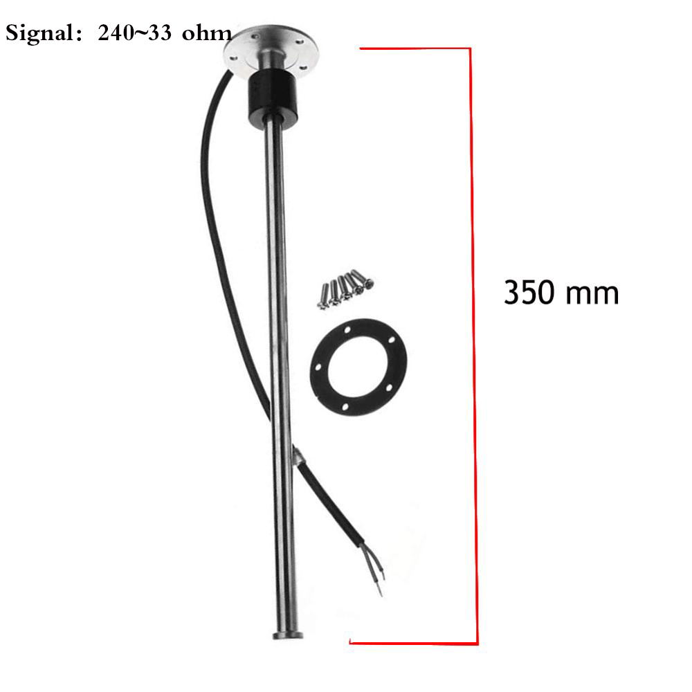 Stainless Steel Oil Liquid Tank Fuel Level Sensor 240ohm/ 190ohm Fuel Sending Unit Float Switch with 200 mm 300 mm 350 mm 450 mm: 350mm  240-33ohm