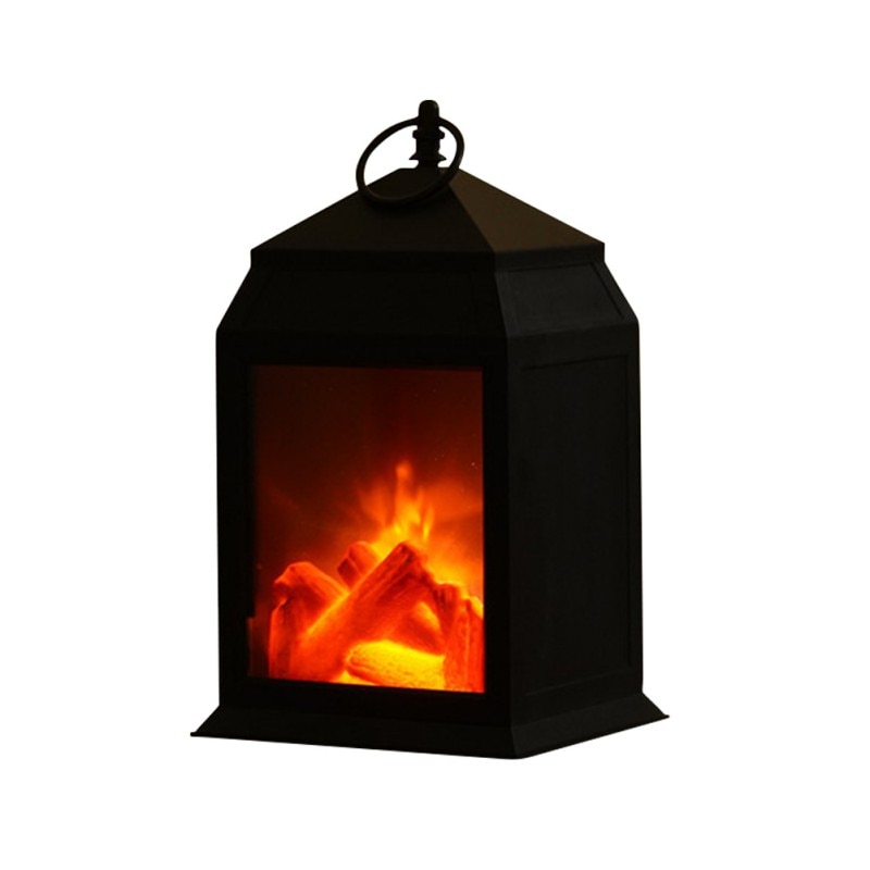 LED flamme lanterne lampes noël flamme fausse cheminée lumière simulée cheminée effet de flamme lumière décoration de noël ornement: C