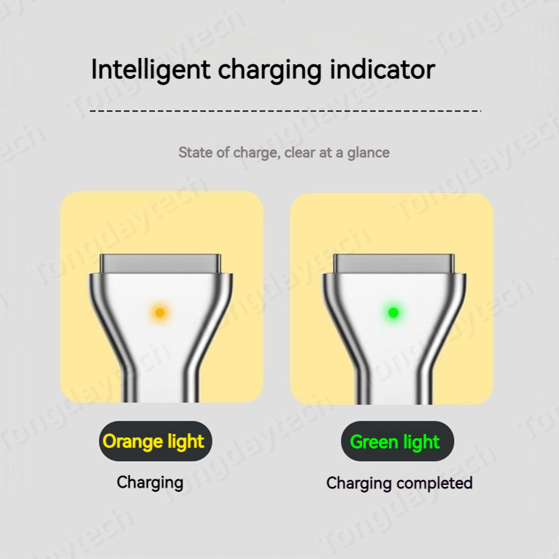 100W Aluminum USB Type C Magnetic PD Adapter for Magsafe 1 2 MacBook Air Pro Led Indicator Fast Charging Magnet Plug Converter