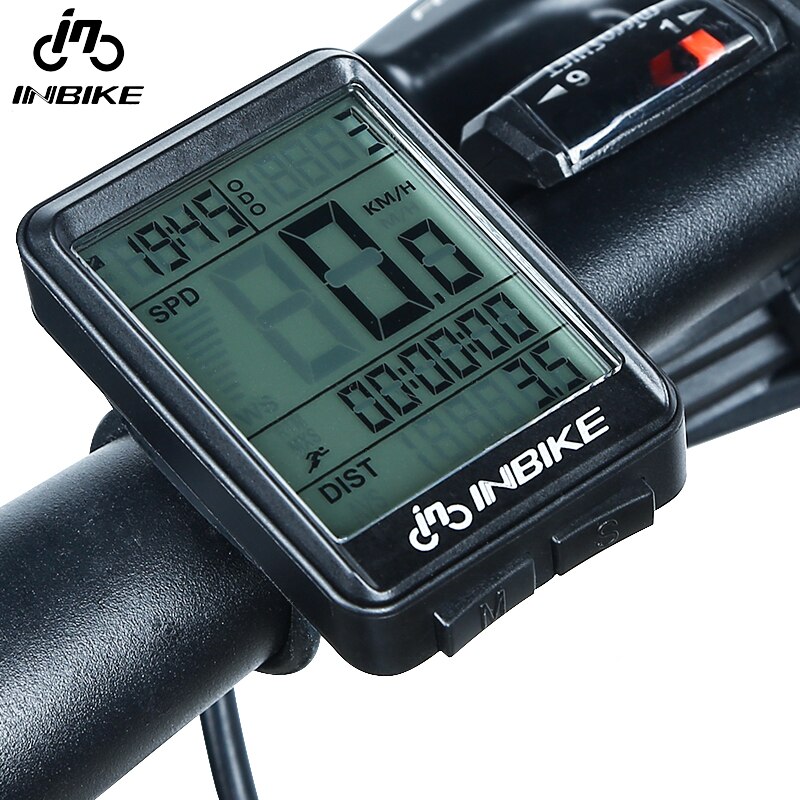 INBIKE Waterproof Ciclocomputer LED Backlight Odometro Bicicleta Velocimetro Bike Multifunction Licznik Rowerowy Bezprzewodowy