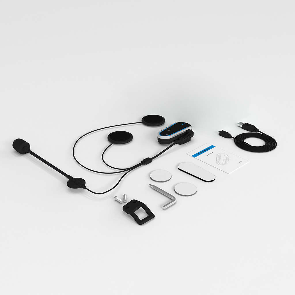 -qtb 35 bluetooth-helm-headset, kabellose, wasserdichte bluetooth-kopfhörer, kompatibel mit den meisten motorrad- und rollerhelmen.