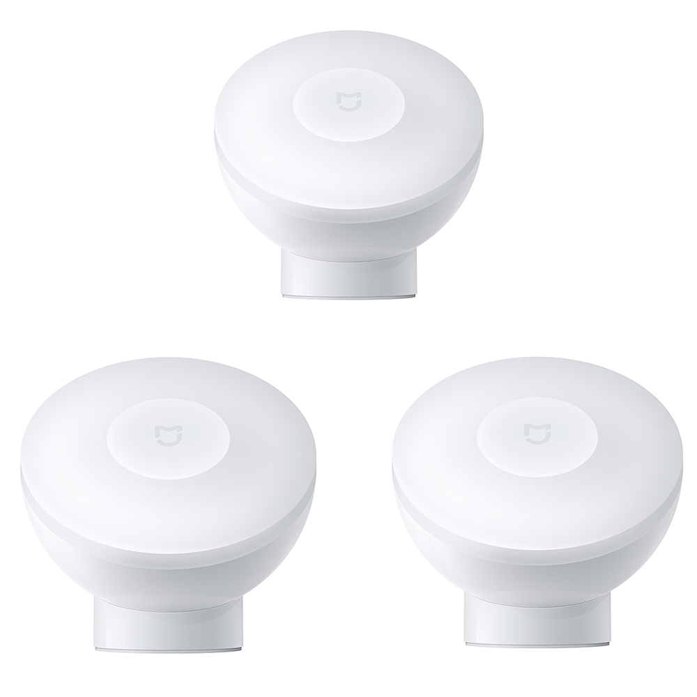Original Xiaomi Mijia Led luz nocturna de inducción 2 lámpara brillo ajustable Sensor de cuerpo humano inteligente infrarrojo con Base magnética: Verde