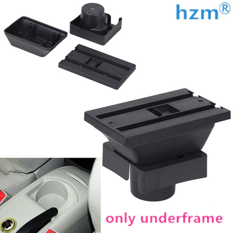 Armrest Box For Citroen C4 Hatchback 2004 Rotatable PU Leather Central Store Content box with Cup holder ashtray USB Interf: only underframe