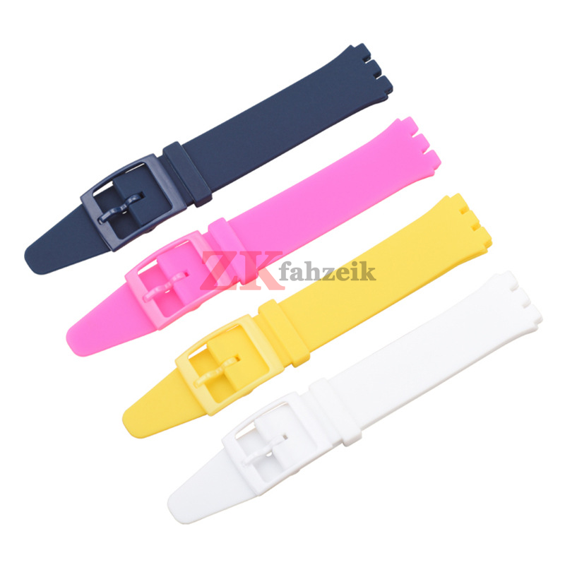 Silikonarmband für Swatch-Uhrenarmband, 16 mm, 17 mm, 19 mm, 20 mm, wasserdicht, weiches Gummi-Uhrenarmband, Handgelenk-Armbinde, Gürtel