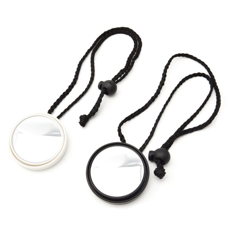 Safety Rear View Mirror Scuba Diving Diver With Lanyard BCD Gear Equipment Diving Mirror Rear View Mirror Portable Black White