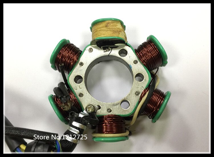 Zongshen Jialing Cross-country motorcycle CB125 JH125D Magneto coil Stator coil 6 Poles DC