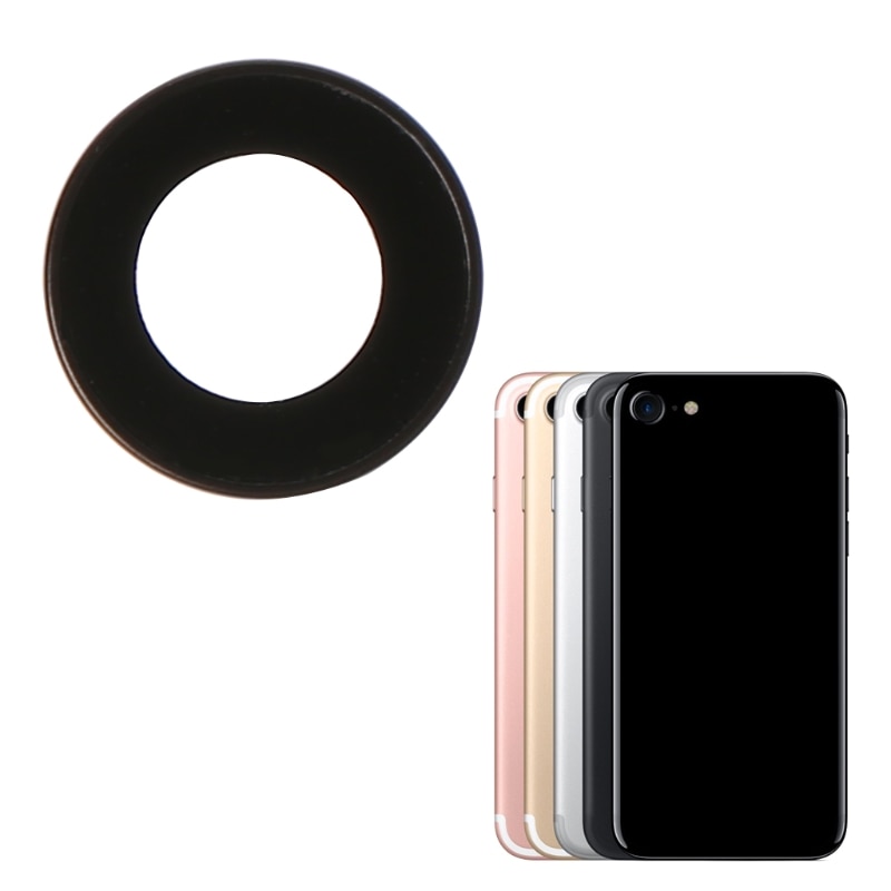 Phone Rear Camera Lens Glass Cover With Metal Frame Holder For iPhone 7 4.7 Inch