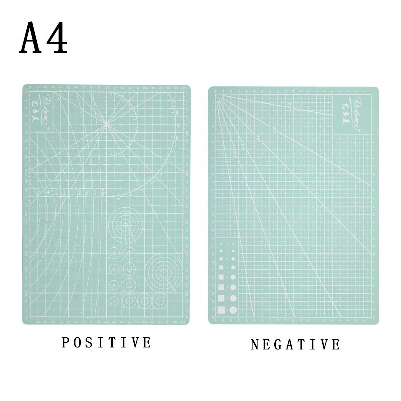 A3 A4 PVC Rectangle Grid Line Engraving Cutting Board Mat Pad Patchwork Tools Manual DIY Cutting Board Double-sided Self-healing