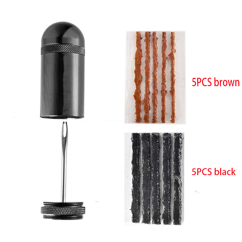 Voor Het Bevestigen Van Lekke Band Platte Weg Mtb Fiets Fiets Tubeless Band Reparatieset Naaktstopper Rubber Bacon Strips En Inbrenggereedschap