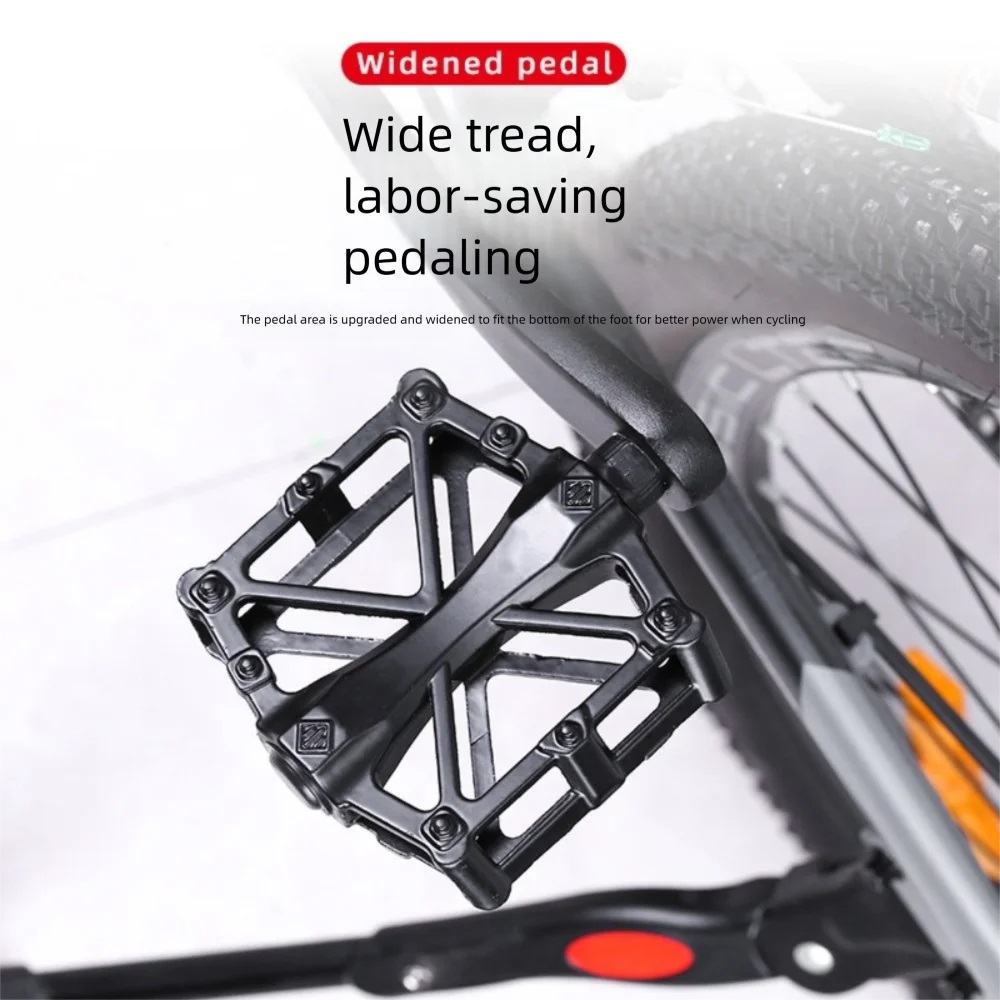 1 paar dubbele bal fietspedalen Ultralichte aluminium mountainbikepedalen Platte antislip fietspedaalplatform