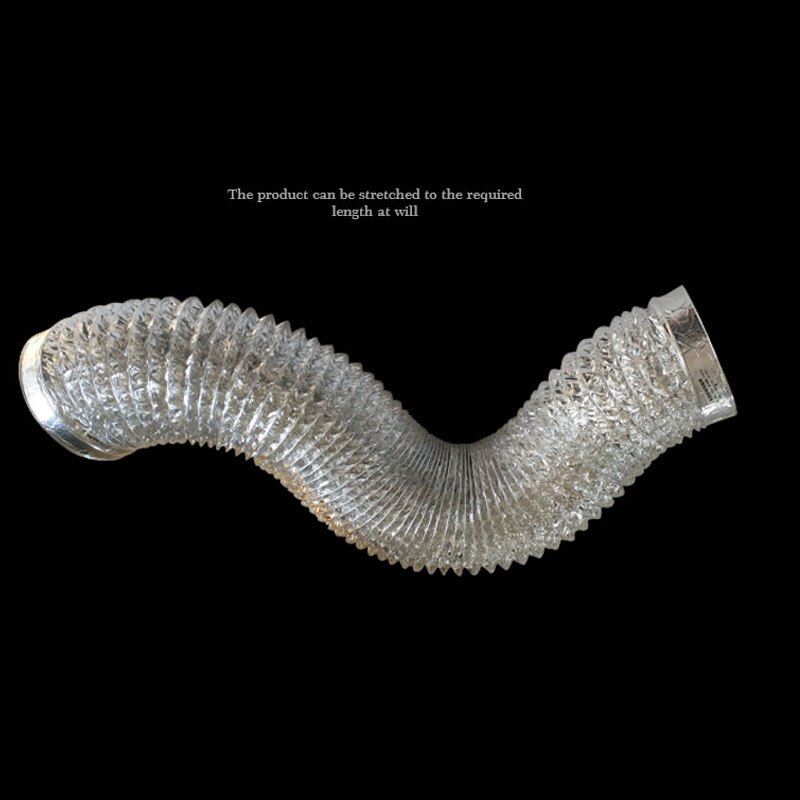 100mm 150mm Flexible Double Aluminium Foil Ducting Hose for Inline Duct Fan Ventilator Ventilation Tube Air Exhaust Extractor