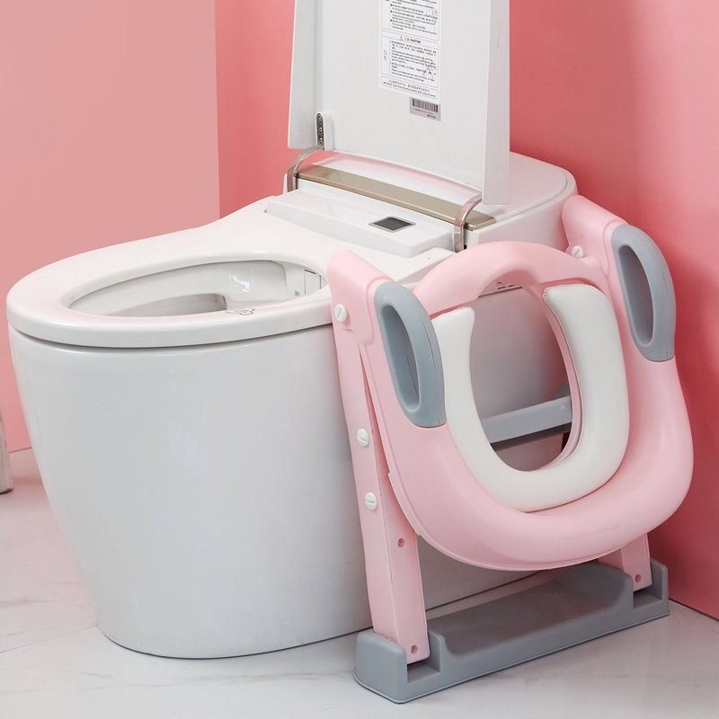 Escalera de inodoro plegable para niños, orinal de entrenamiento, asiento de bebé, orinal con taburete ajustable, cómoda y segura