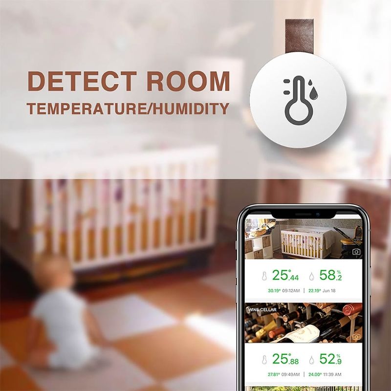 Wireless Thermometer And Hygrometer Bluetooth Connection Temperature And Humidity Sensor Home Smart Thermometer And Hygrometer