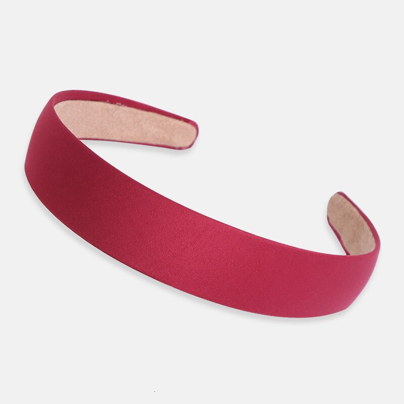 Solid Color Cloth Headband Cross Hair Band for Women Wide Plastic Hair Hoop Lady Turban Bezel Hair Bands Girls Hair Accessories: red