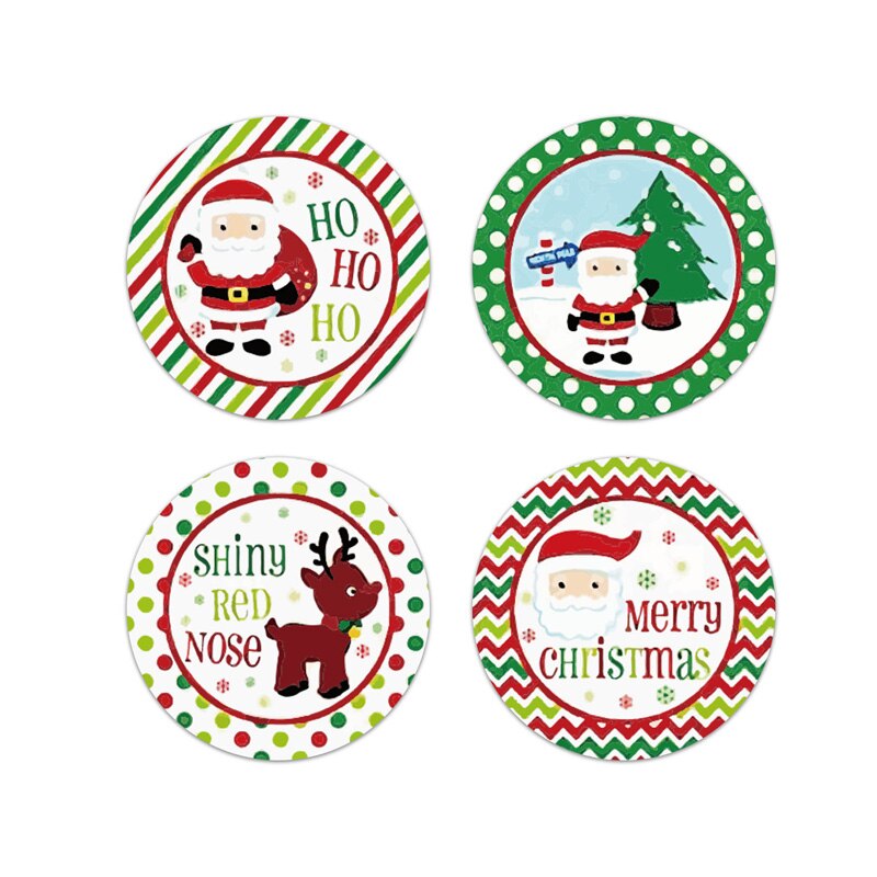 Merry Christmas DIY Handmade Sticker Package Thank You Label Sealing Stickers Party Festive Decor Supplies Children Adult: A2