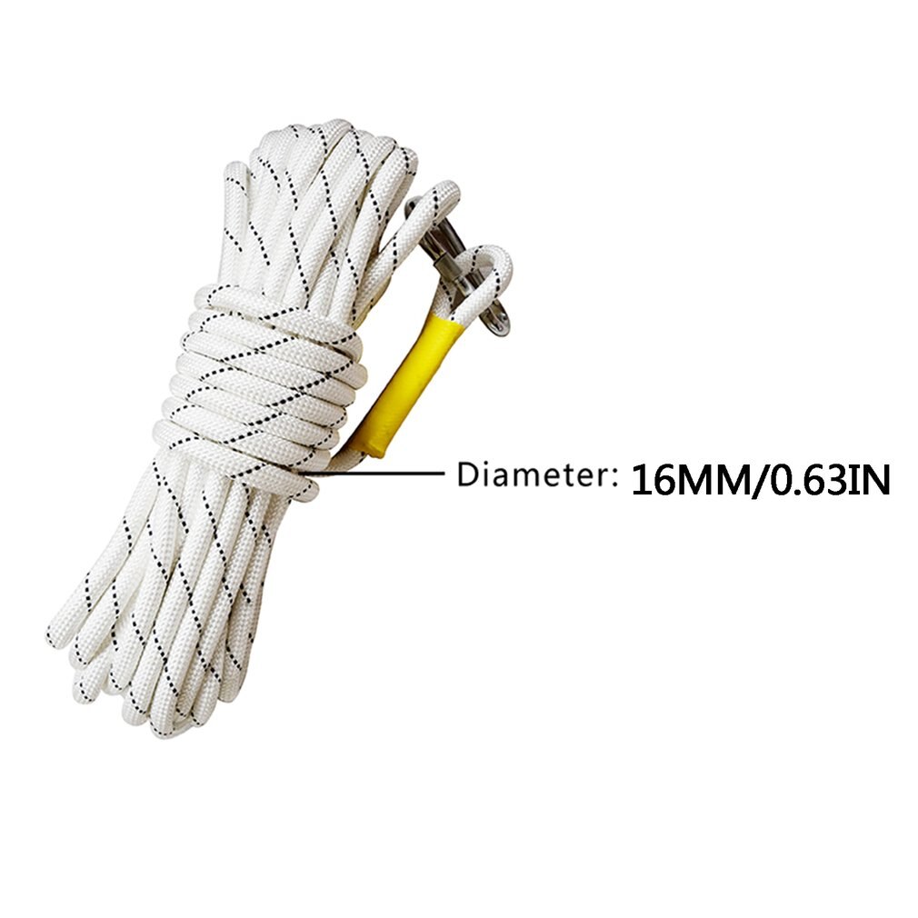 Tree Climbing Gear for Outdoor Activities Safety Rope Static Outdoor Rock Climbing Rope with Carabiner