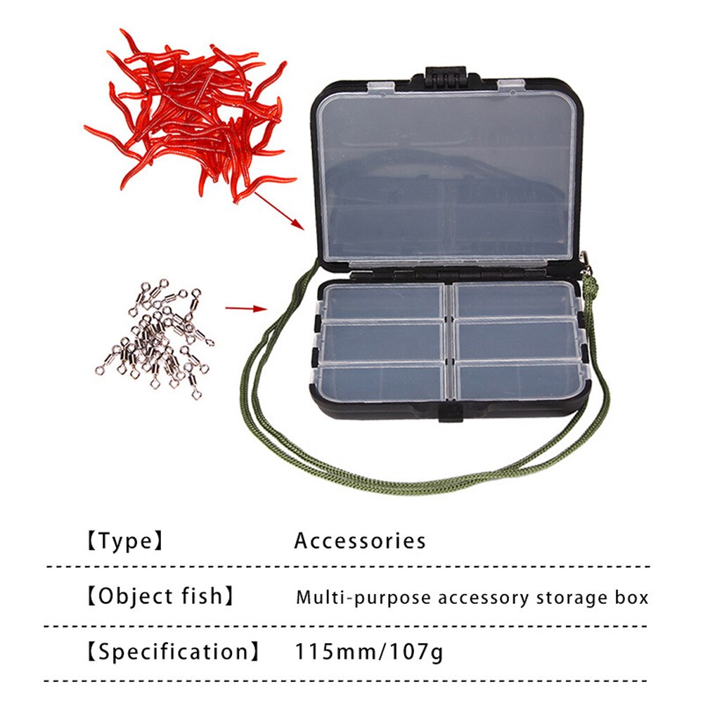 Plastic Carp Fishing Tackle Fishing Box Lures Bait Storage Case 26 Compartment Silicone Shrimp Fishing Pesca Tackle Boxes