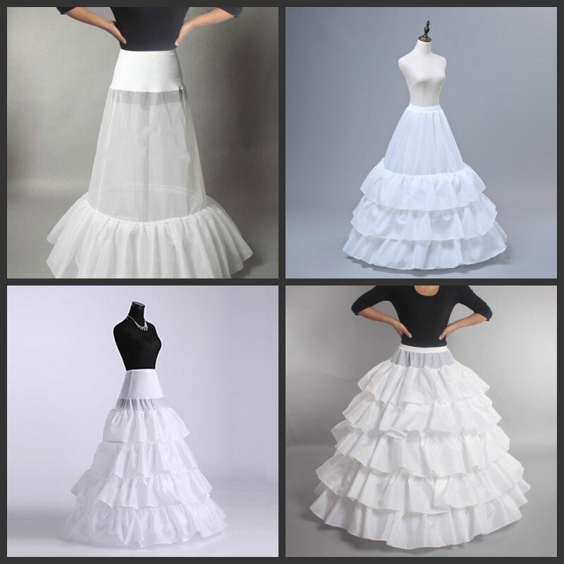 Robe de bal blanche, jupon Crinoline, sous-jupe glissante, pour mariage 1/2/3/4/5