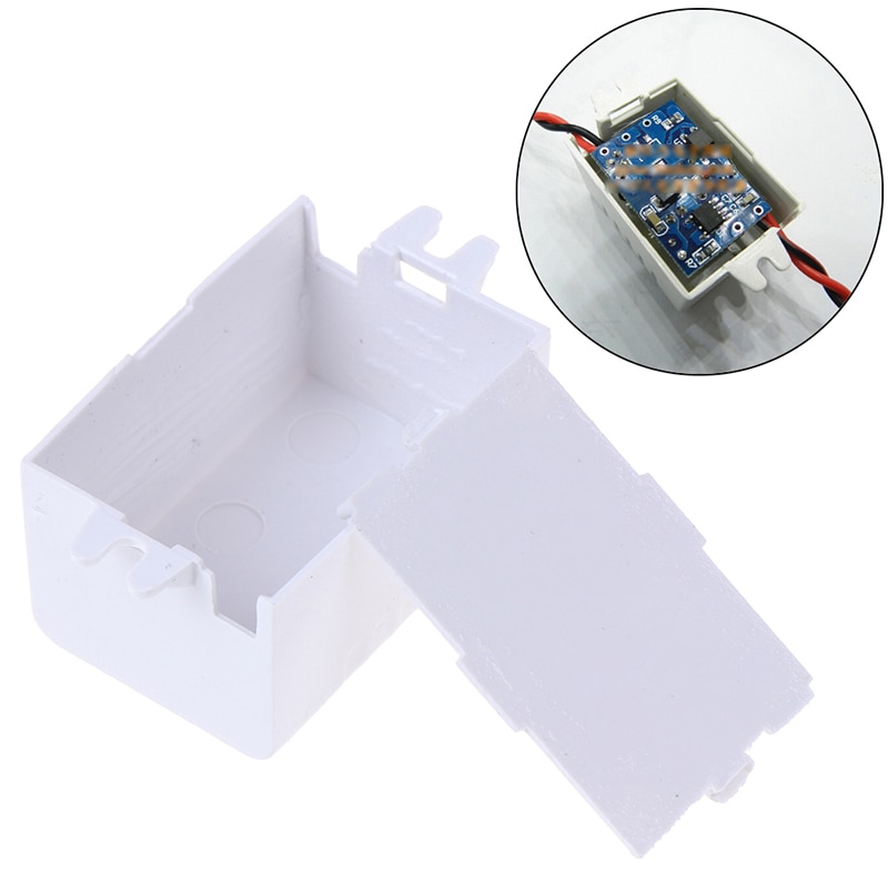 Vanntett plast elektronisk kapsling prosjektboks hvit 37*26 x 22mm- kontakt