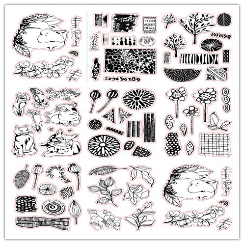 Flower stamp Clear Stamp for Scrapbooking Transparent Silicone Rubber DIY Photo Album Decor 219