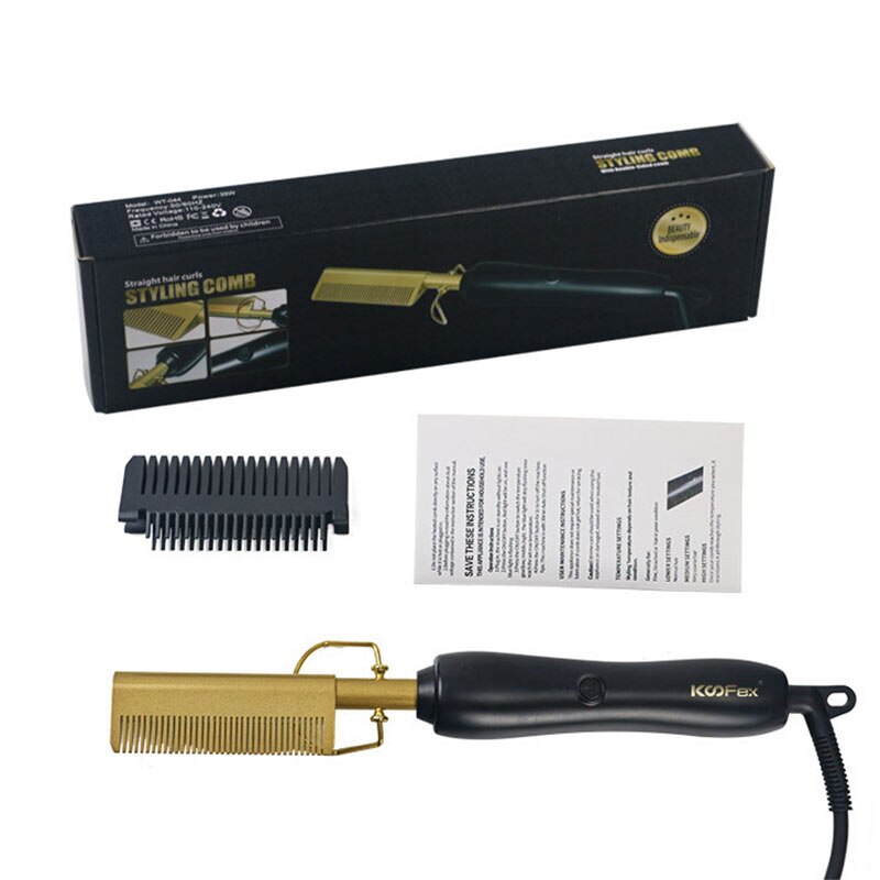 Hot Comb ioni negativi piastra multifunzione professionale riscaldamento ferri da stiro il Silicone domestico non danneggia la testa