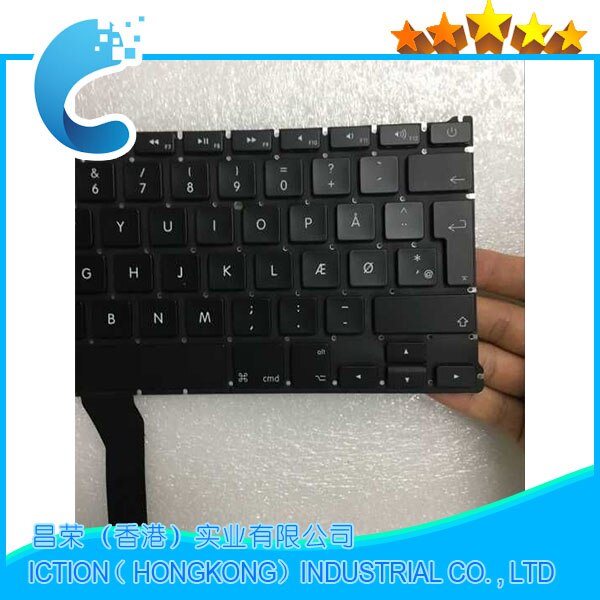 Brand A1466 A1369 Danish Denmark Keyboard for Macbook Air 13" A1466 A1369 Danish Denmark Keyboard Years