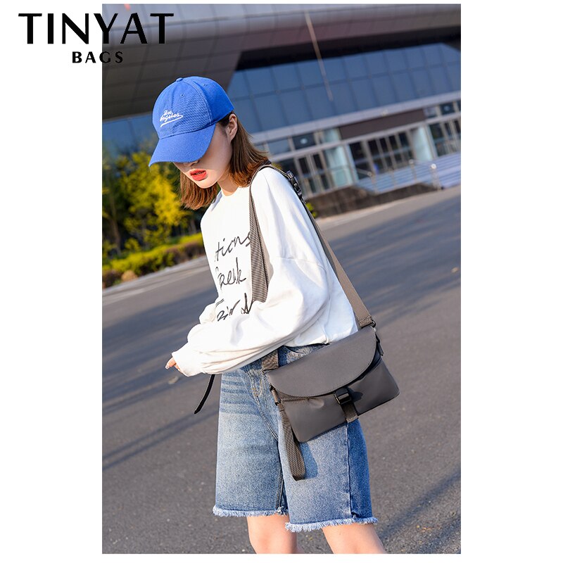 Tinyat coreano japão pvc bolsa de ombro feminina ins casual masculino saco de peito cupom à prova dwaterproof água saco do mensageiro novo crossbody saco adolescentes