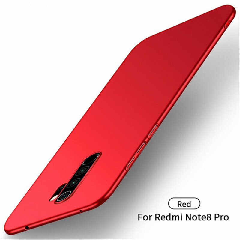 Per Xiaomi Redmi Nota 8 Caso Pro Ultra Sottile Dura Del Respingente di Caso Della Copertura Posteriore Del Telefono Per La Nota Redmi 8 Pro per Xiaomi Redmi Nota 8 Pro: For Redmi Note 8T / Red