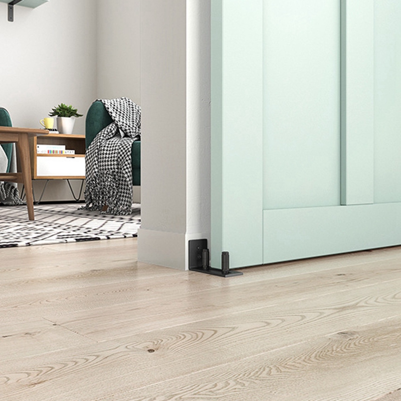 2PCS Adjustable Floor Rails Sliding Door Floor Roller Rails, 8 Possible Variations for All Sliding Garage Doors