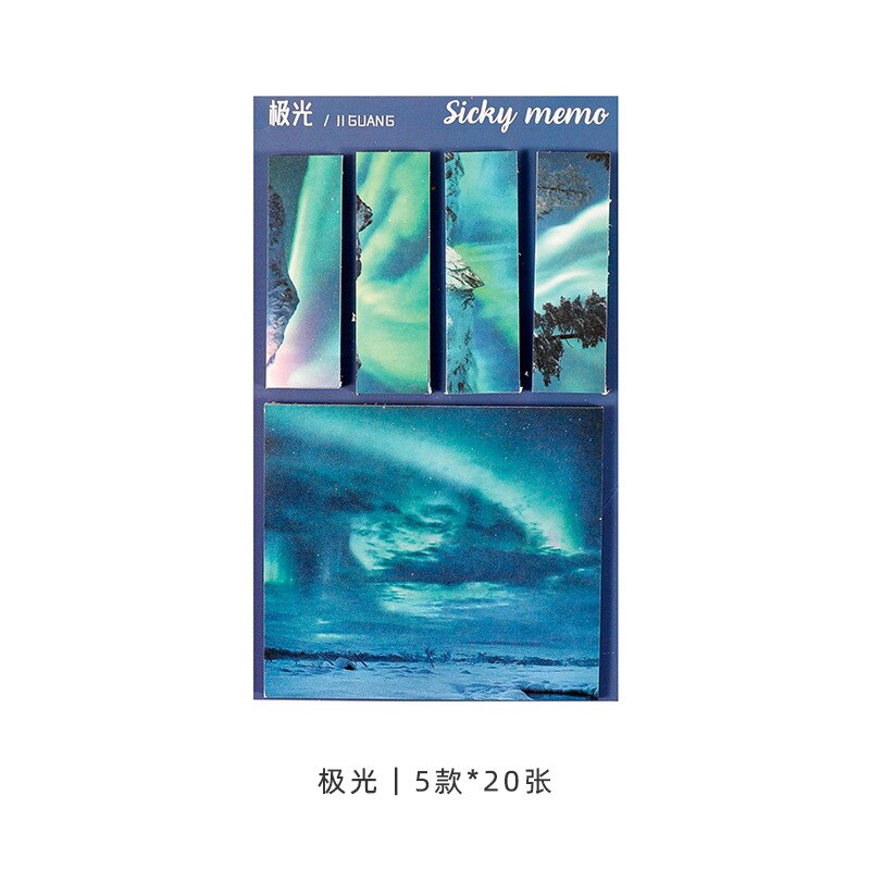 Domikee Leuke Creatieve Zelfklevende Kantoor School Memo Pad Student Draagbare Sticky Notes Pad Index Label Briefpapier Leveringen: ji guang