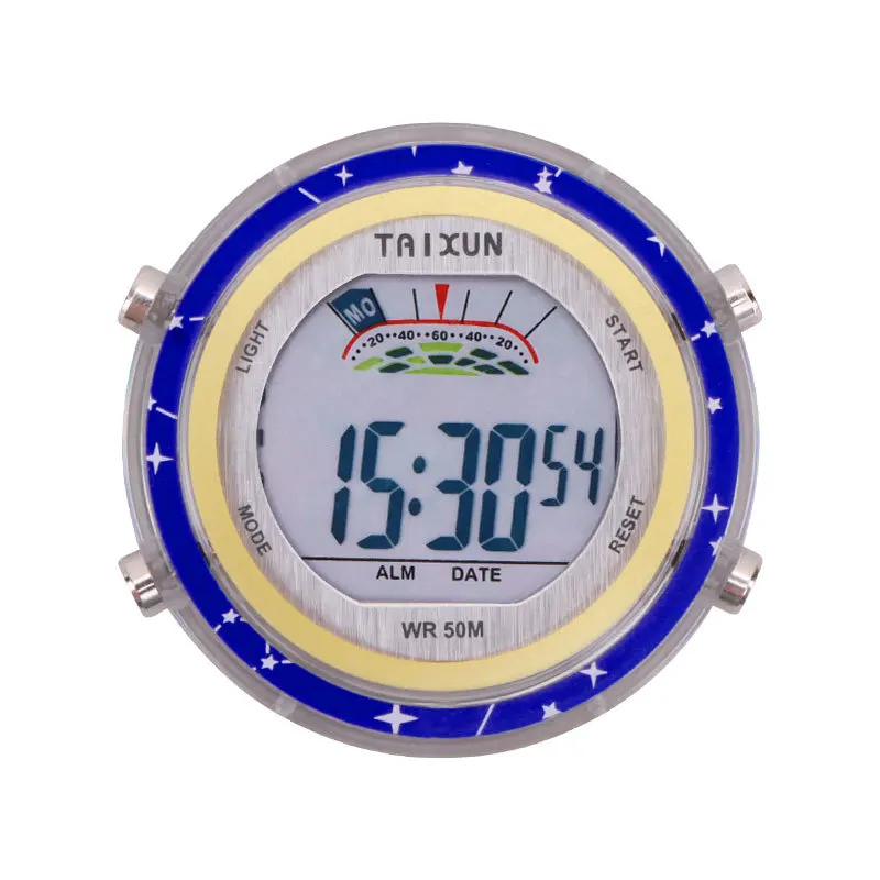 Universele Waterdichte Motorfiets Quartz Klok Lichtgevende Elektronische Klok Waterdichte Fiets Motorfiets Horloge Dashboard Auto Klok: Oranje