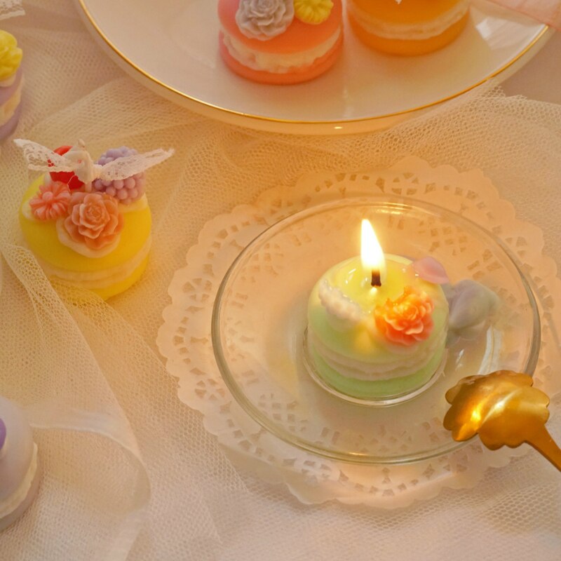 Diy Macaron Kaars Siliconen Mal Voor Kaars Zeep Maken Cupcake Cake Dessert Bakken Mallen