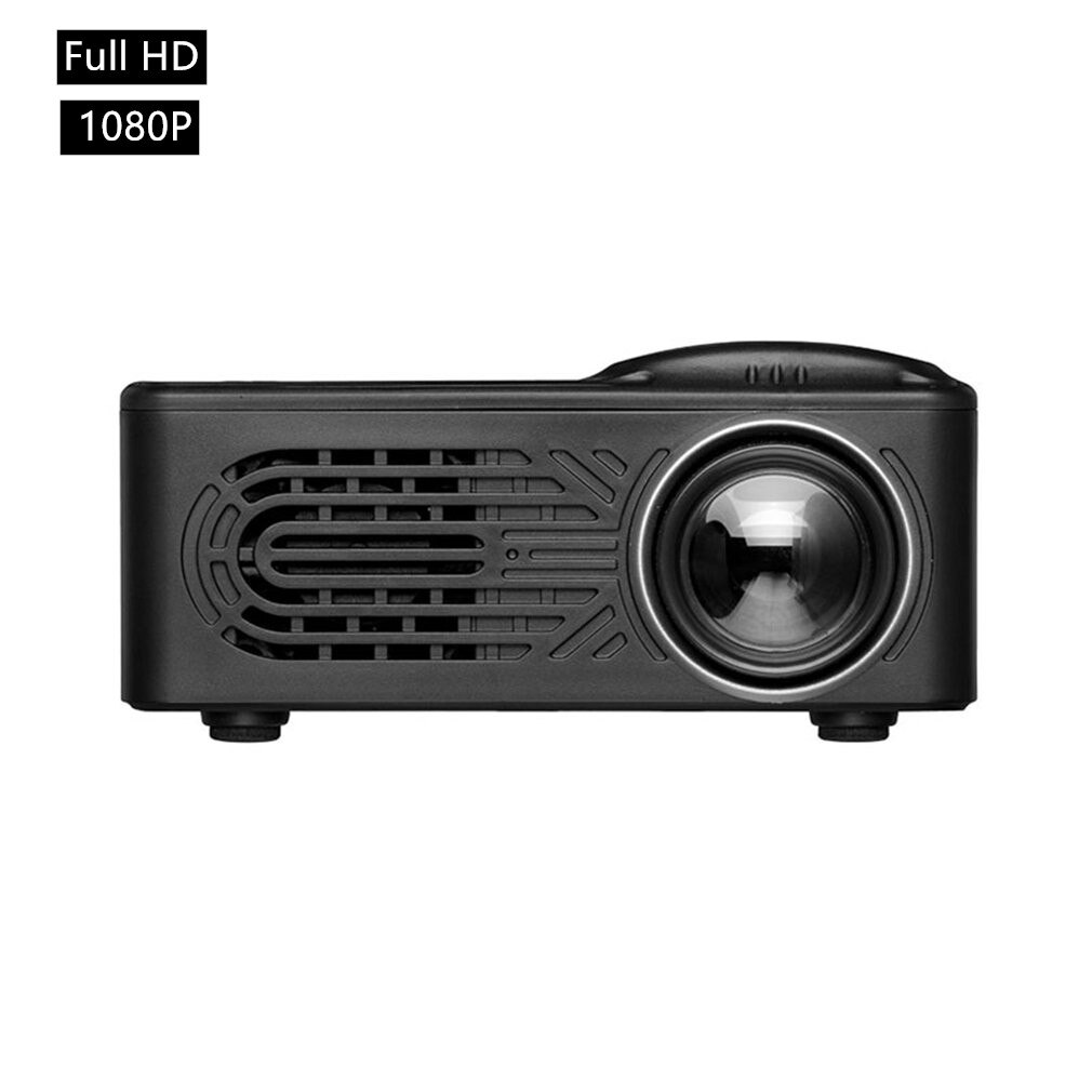 Full HD LED Projecto 1920 X 1080 1080P USB Audio Portable Cinema Projector Home Media Video Player AV Practical Projector