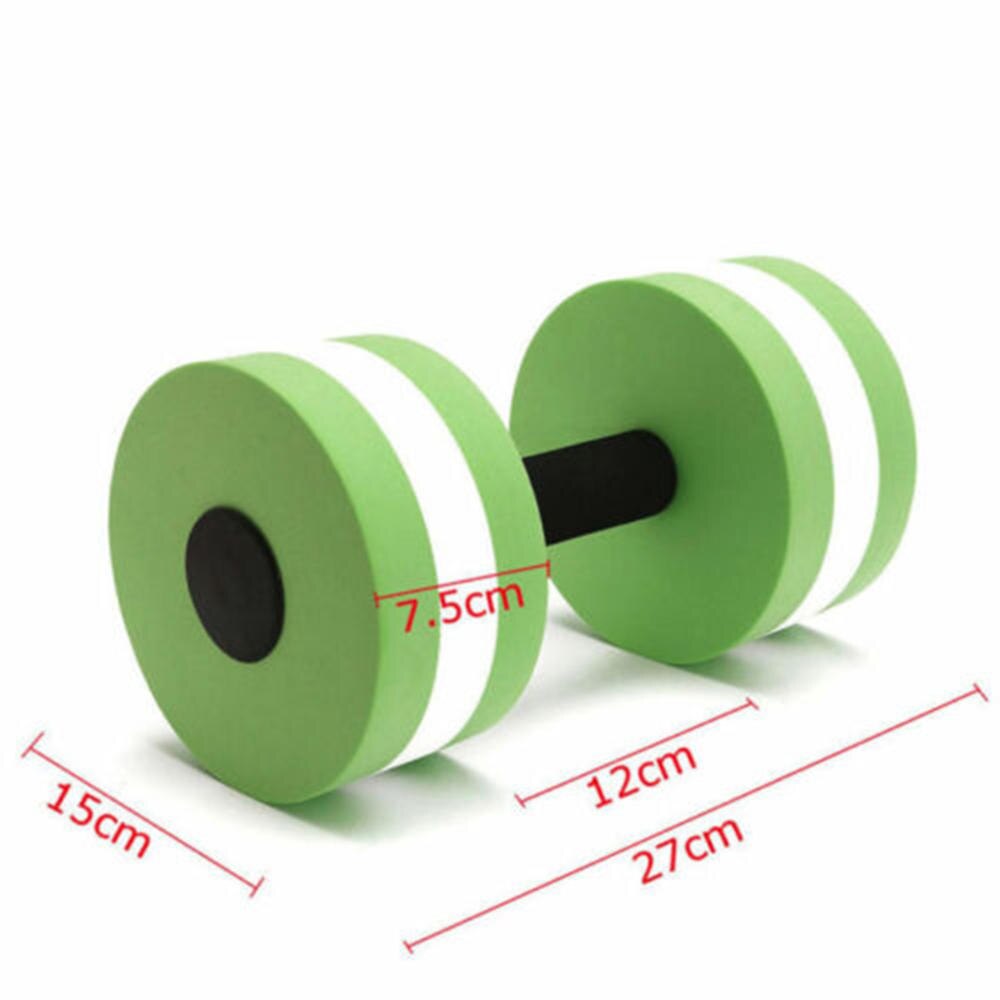 Uds agua de EVA espuma flotante pesa piscina agua aeróbicos automática flotar acuáticos Barbell para agua Yoga Fitness