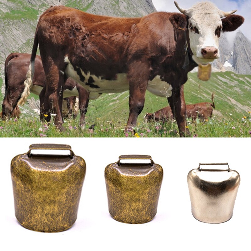 Cloches en métal pour bétail, 1 pièce, pour vache, cheval, mouton, prévention de la perte, fort, croustillant, étalé plus loin