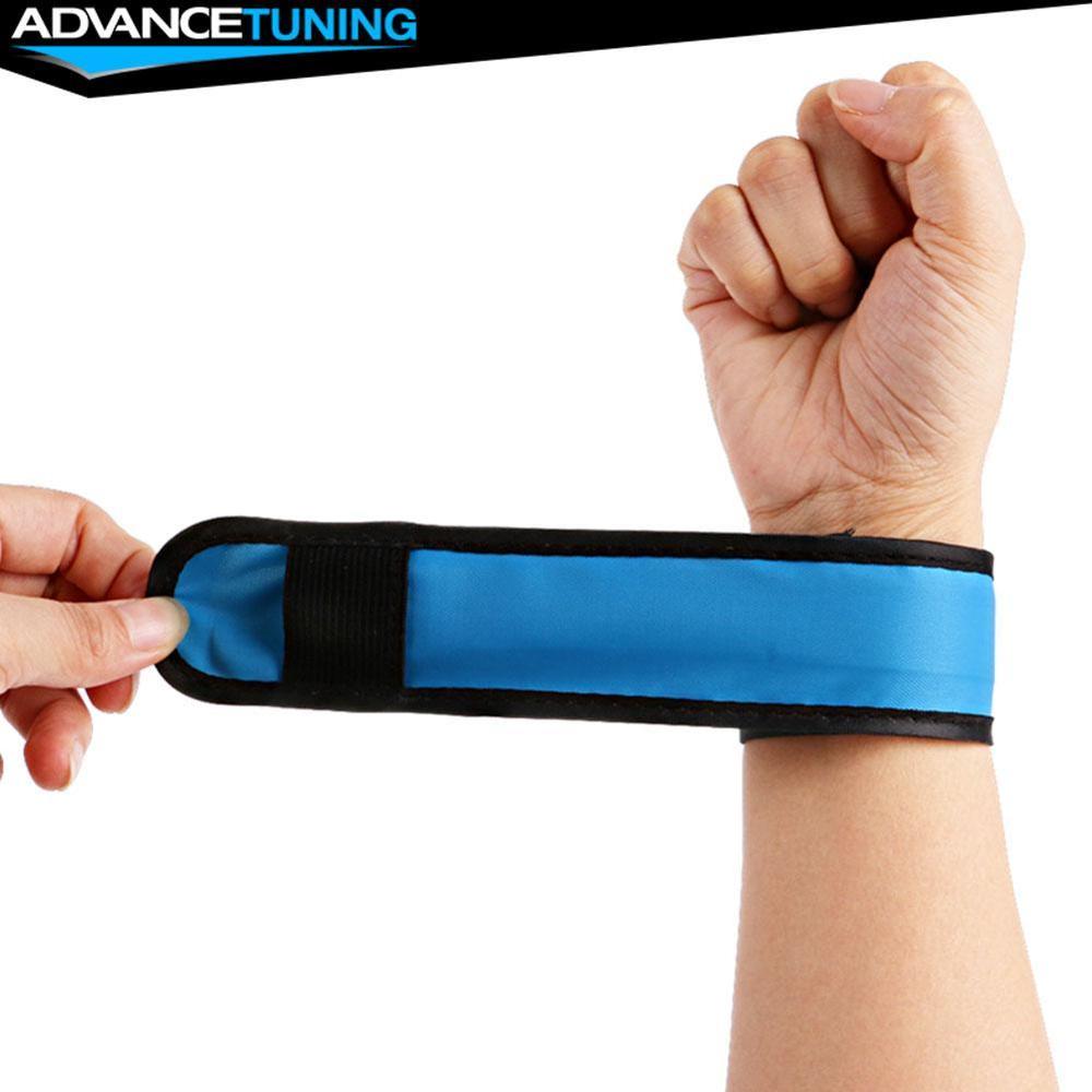 Adjustable LED Flashing Wrist Band Bracelet Arm Belt Neon Glow Glowing Dance Luminous Light Party Decor Bangle Party Up V1X6