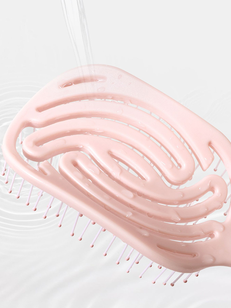 Peigne de Massage du cuir chevelu, brosse à cheveux antistatique, humide, sec, bouclé, démêlant, en Nylon, outils de coiffure pour Salon de coiffure pour femmes et hommes