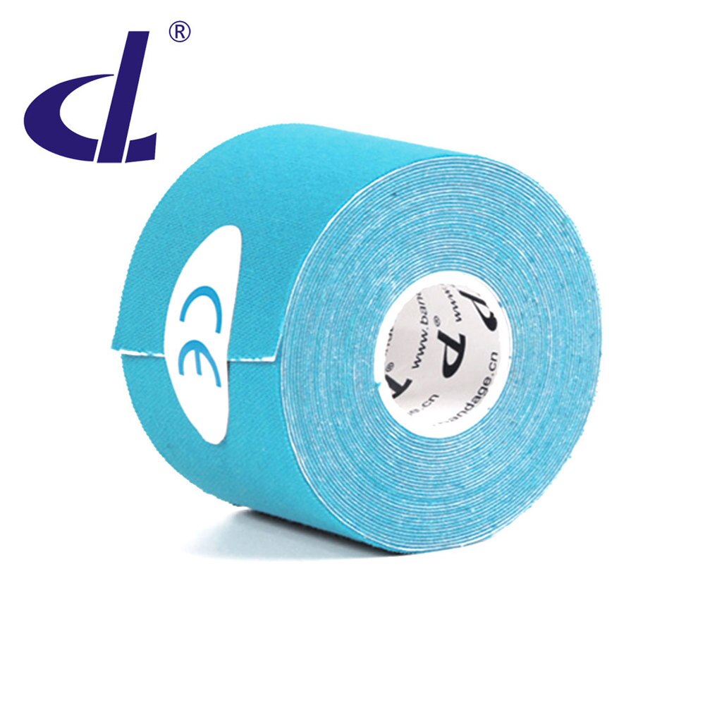 [Original Fabrik] 15 Farbe Kintape Kinesiologie band Baumwolle Elastische Athlet Physiotherapie Verband Für fahrrad Muscle Pain Relief: Blue