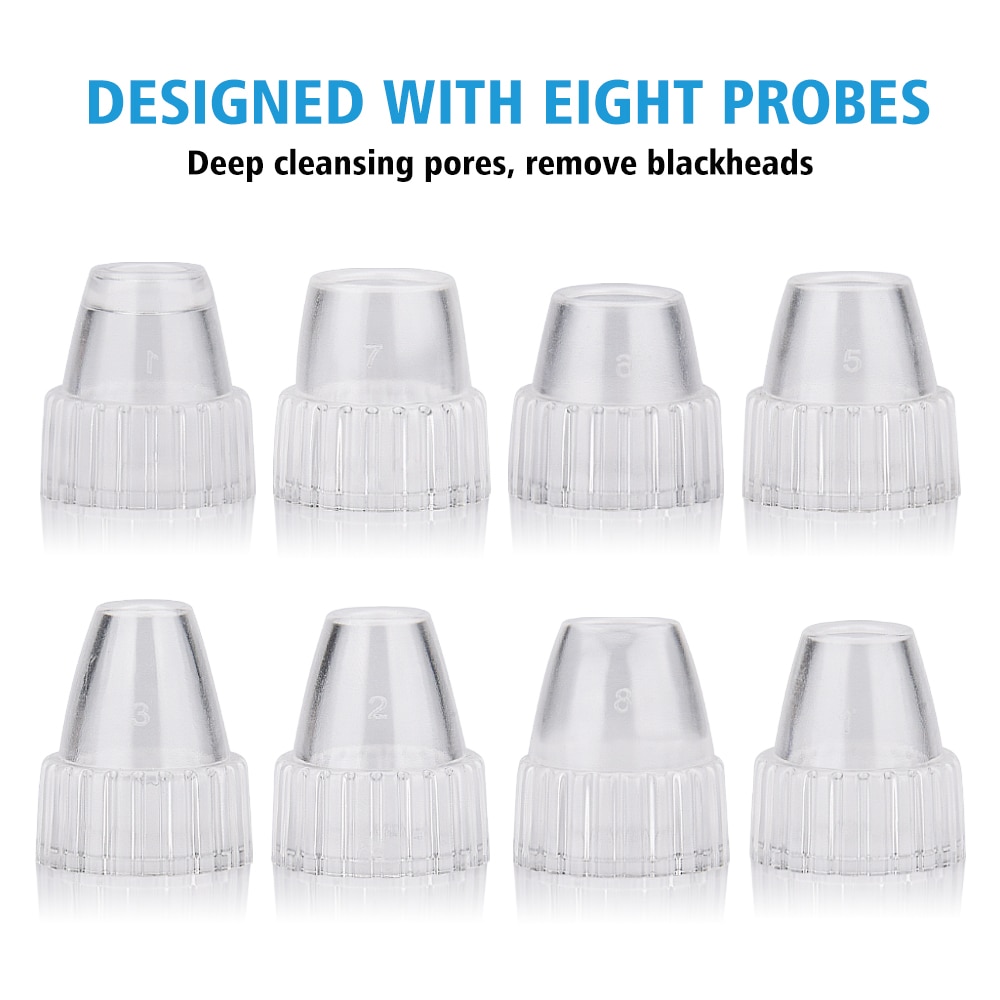 Face Pore Cleaner Blackhead Remover Vacuum Comedo Suction Diamond Dermabrasion Facial Cleaning Beauty Skin Care Machine Tools