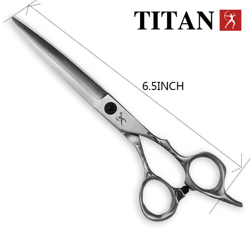 Titan 6.5Inch Haar Schaar Kapper Haar Knippen Schaar Professionele Cut Kappers Shear Hair Cut Salon Schaar: GRIJS