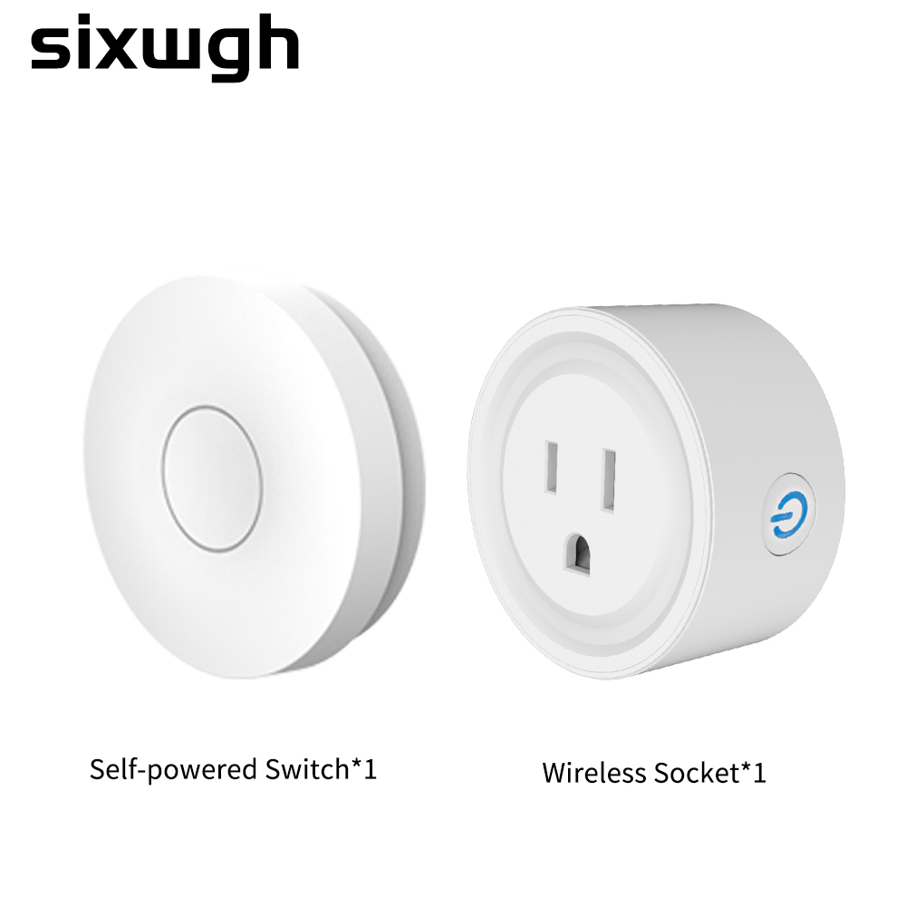 SIXWGH Wireless Switches Sockets set us plug adapter waterproof switch remote control power Outlet Relay for Electrical Safety: Beige