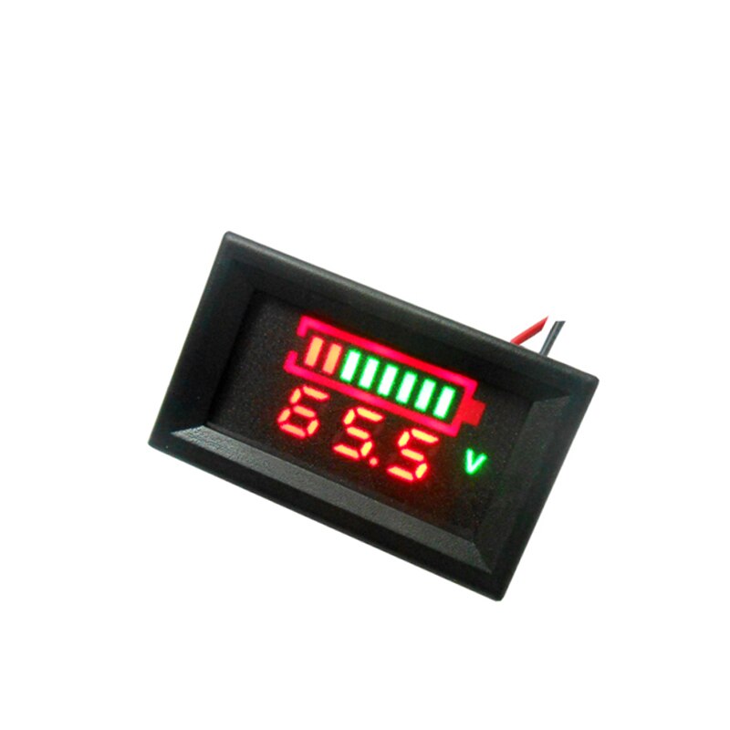 12V Car Lead Acid Battery Charge Level Indicator Battery Tester Lithium Battery Capacity Meter LED Tester Voltmeter Dual Display