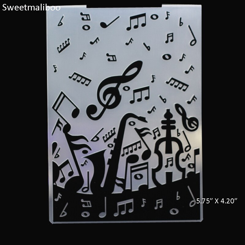 Music Party Note Embossing folder plastic DIY Scra... – Grandado