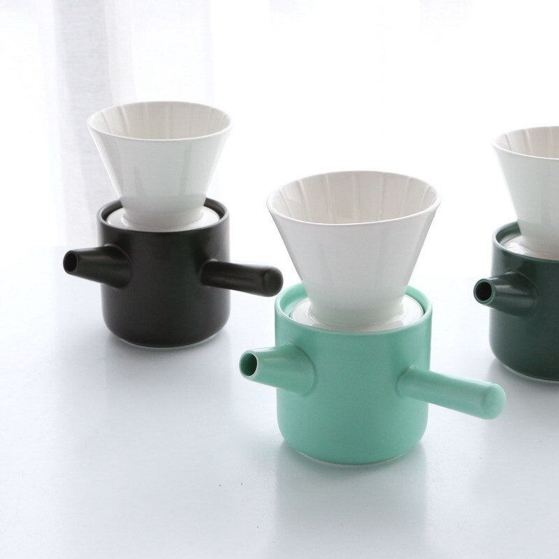 Imellow keramisk kaffefilter  v60 keramisk hånddrypfilter kaffebrygging filterkopp espresso kaffetrakt kaffe tilbehør