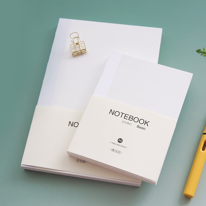 Fromthenon recambio de cuaderno planificador básico para ho-bo Dokibook Cover Dot Grid a5a6 nota para cuaderno para escuela papelería tienda