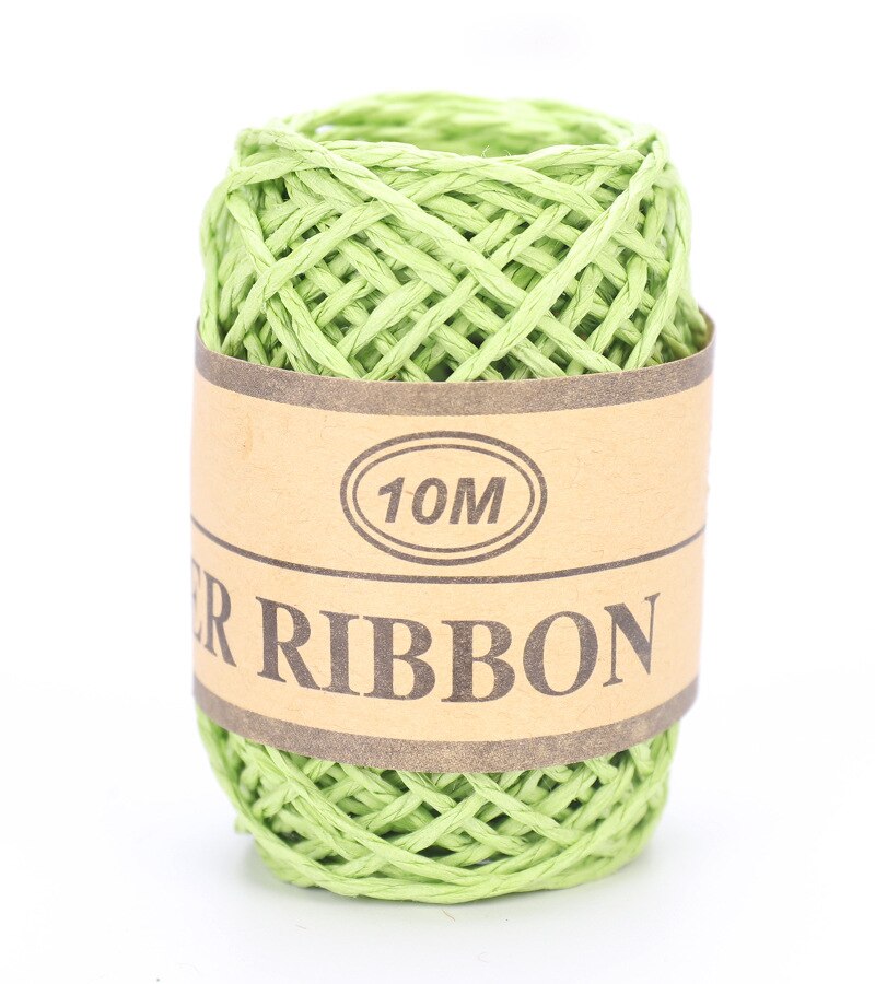 10Meter/Roll 1Mm Breed Raffia Lint Natuurlijke Ambachtelijke Papier String Twisted Voor Cadeaupapier, Crafting, verpakking, Haken: B